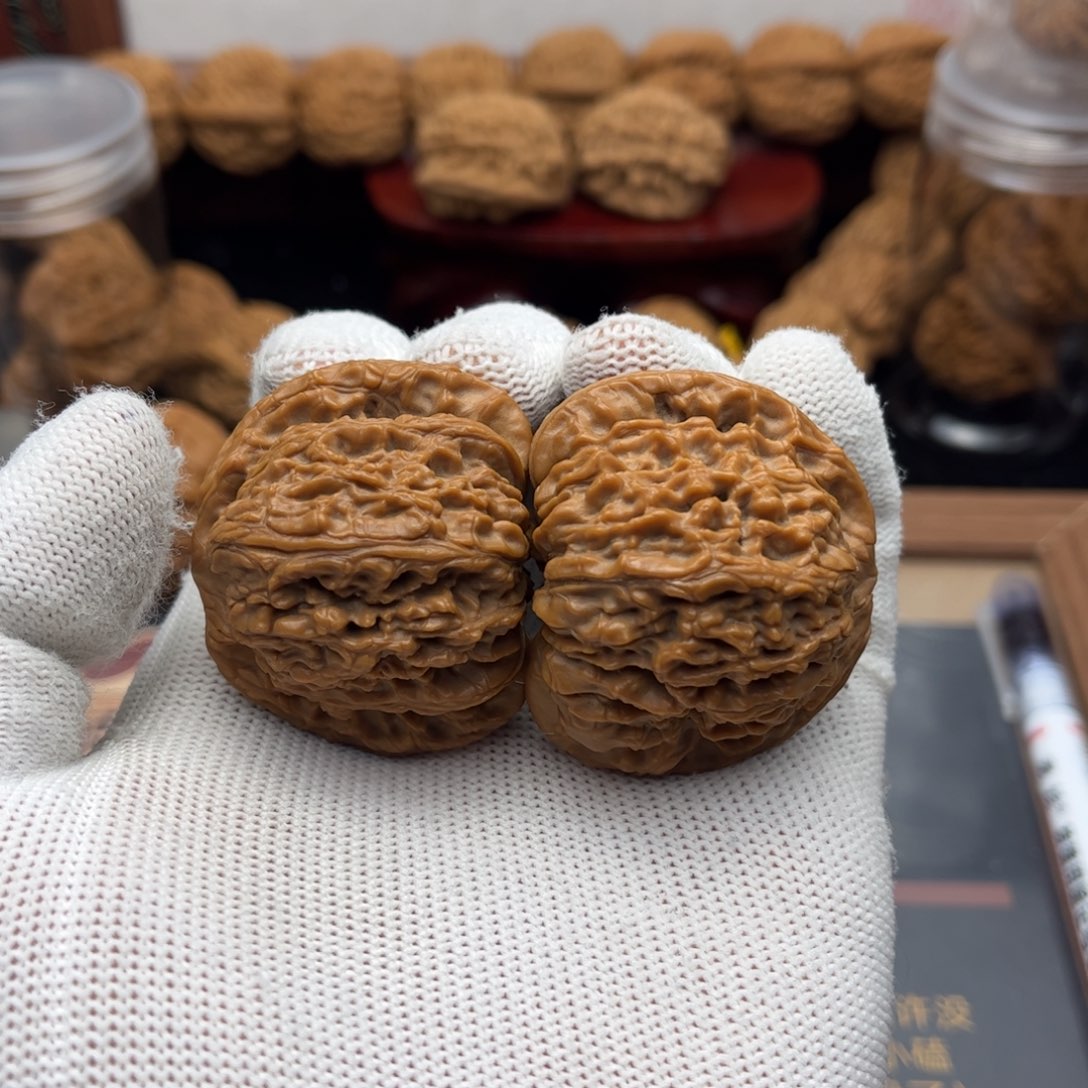 羽***）吊坠文玩核桃南疆石46