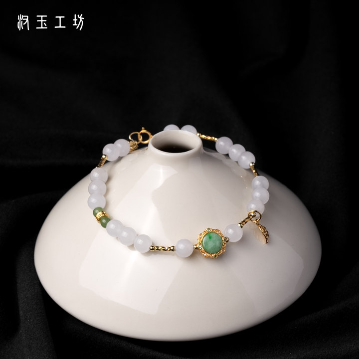 汉玉工坊 新人福利 白玉 设计款和田玉 手链多样性发一