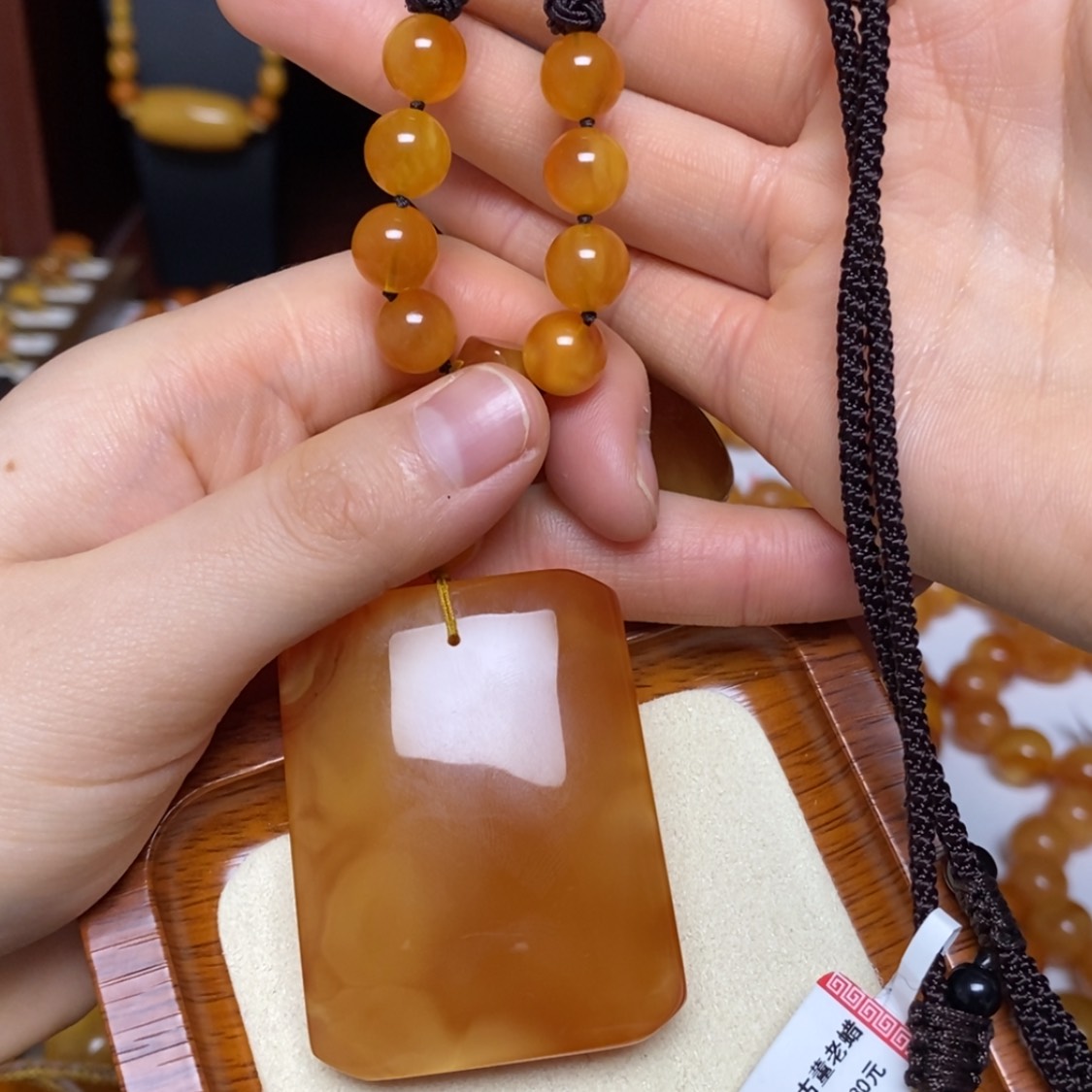 【闪购商品】蜜蜡颈饰未镶嵌项链