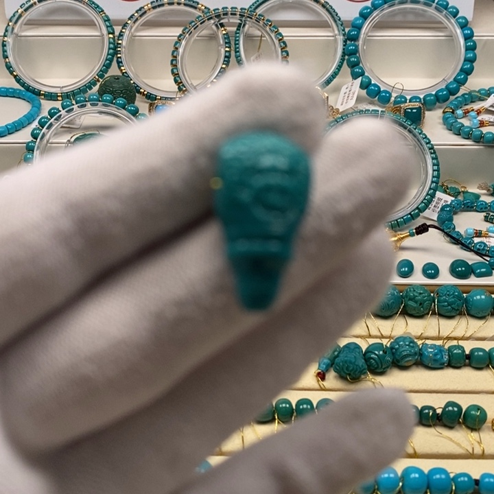 绿松石珠宝奇石未镶嵌