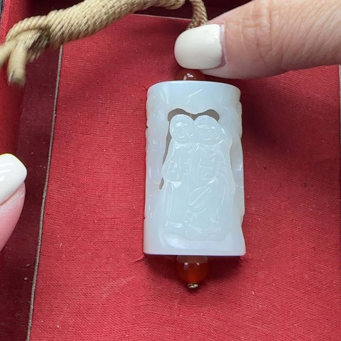 和田玉未镶嵌挂件