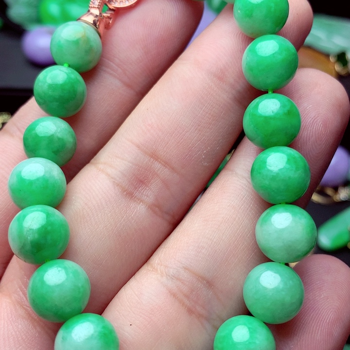 翡翠未镶嵌手链手串