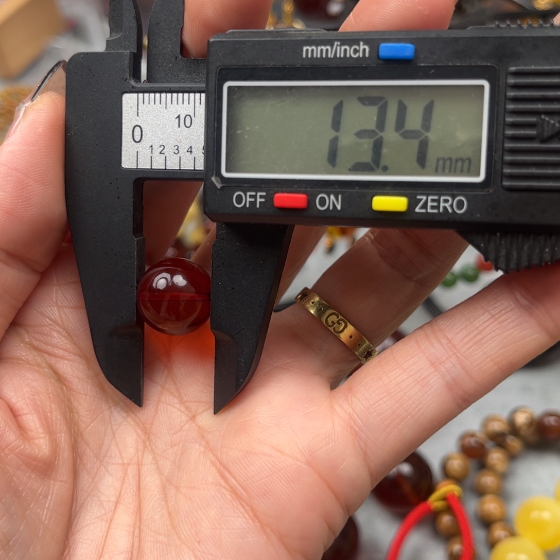 琥珀未镶嵌珠宝奇石13.4mm