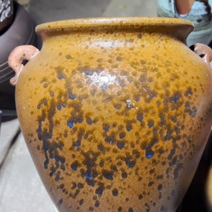 紫砂花盆高约30口约21