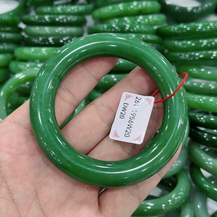 和田玉未镶嵌手镯小*～56～0