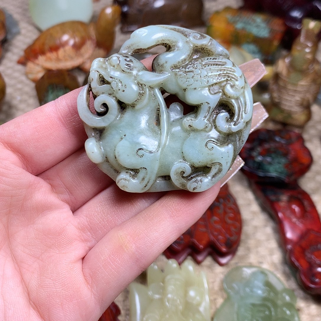 白玉菩提吊坠挂件