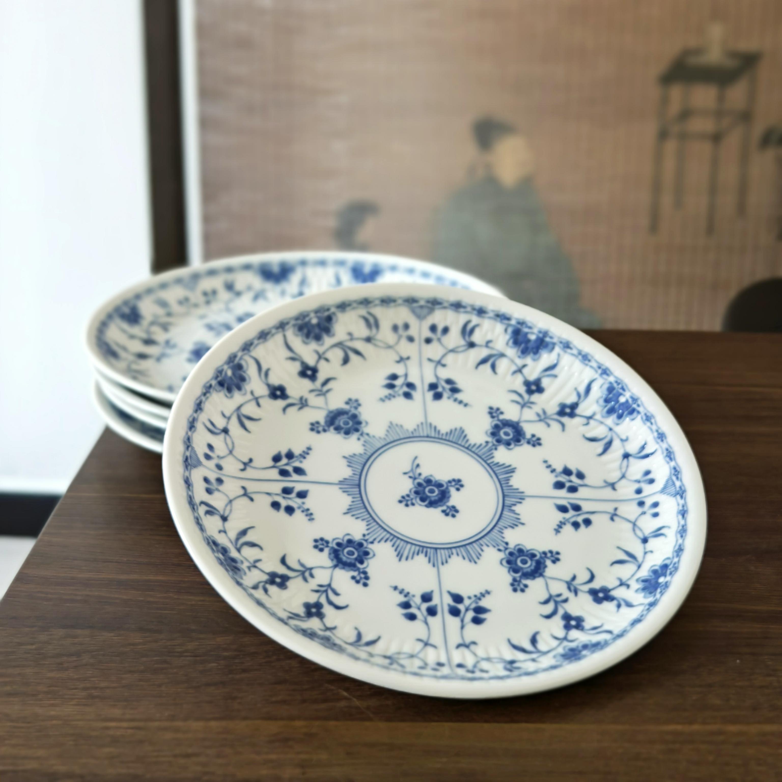 Bloom 蓝色夏尔24.5cm5入意面盘