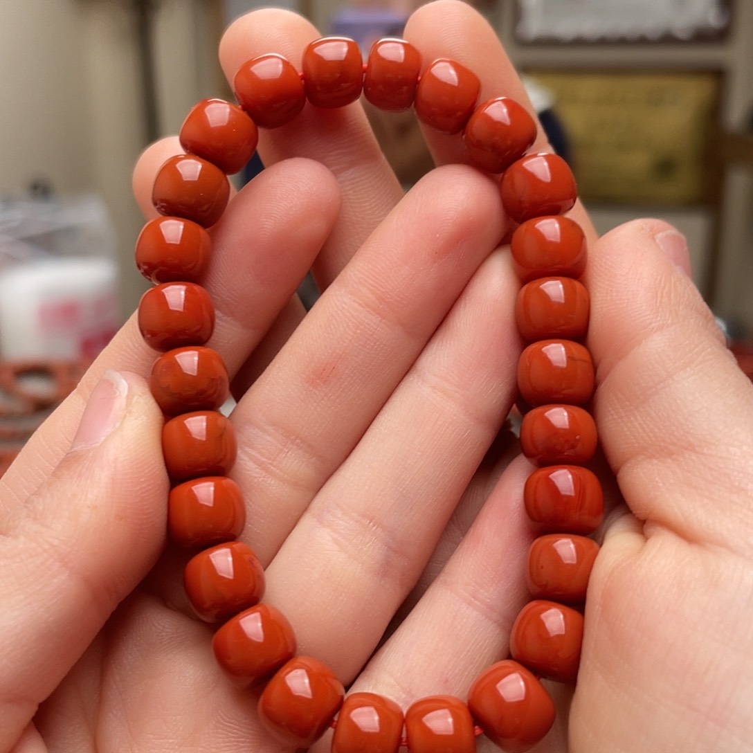 南红玛瑙手链未镶嵌