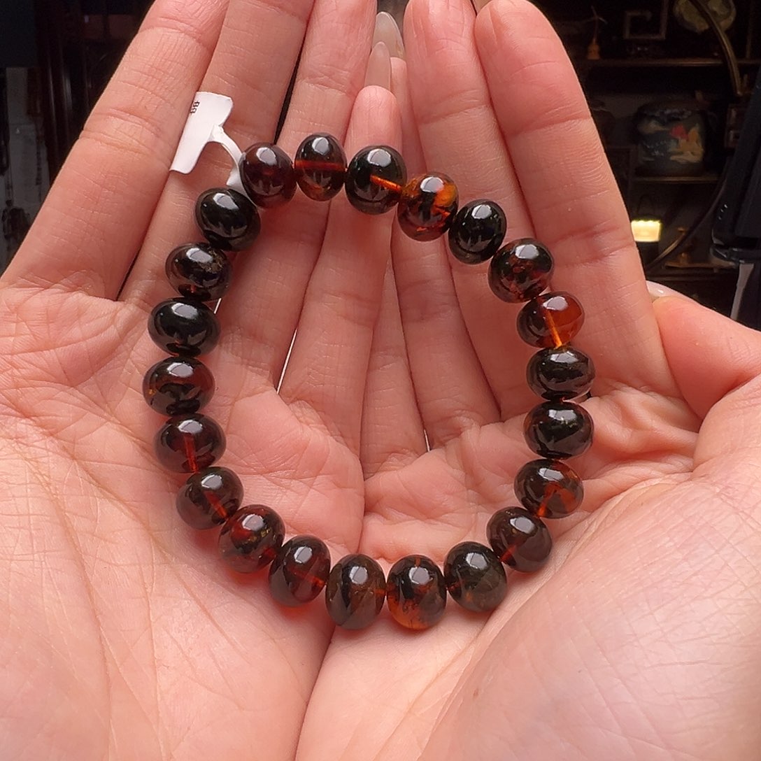 琥珀裸石未镶嵌抚顺琥珀20247-1十一