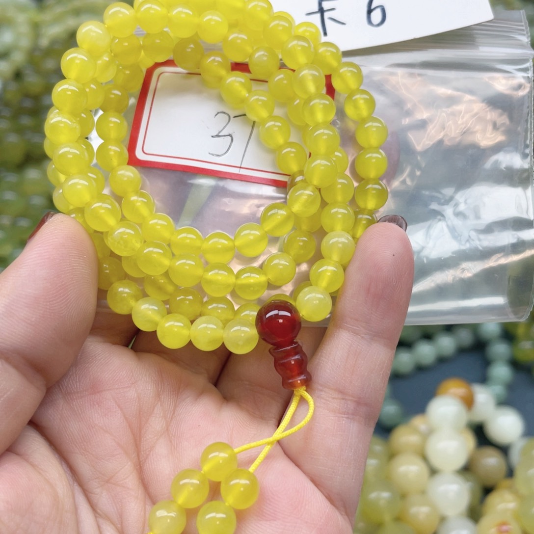 未镶嵌蛇纹石玉手链