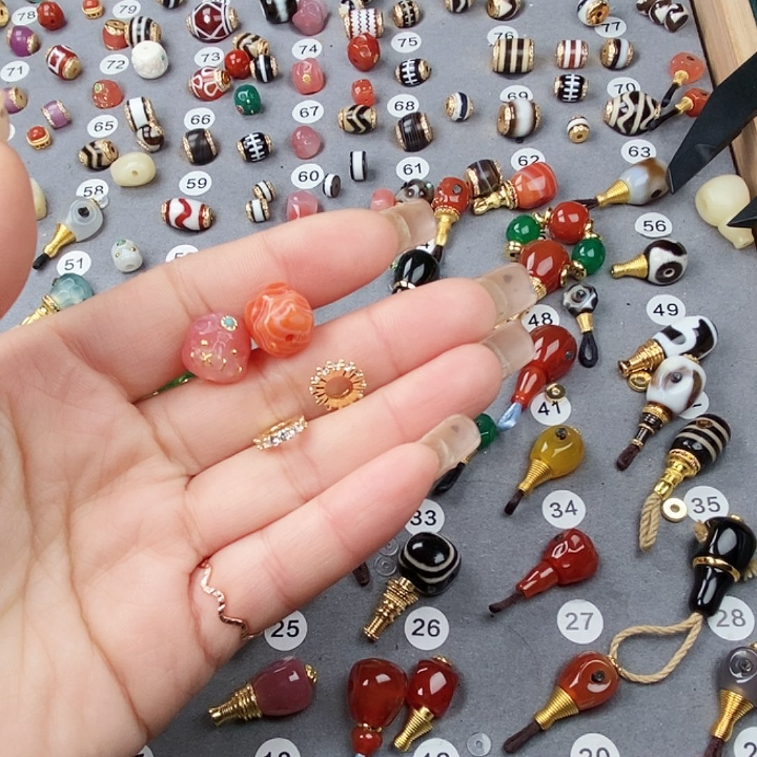 ****茶玛瑙/玉髓未镶嵌饰品