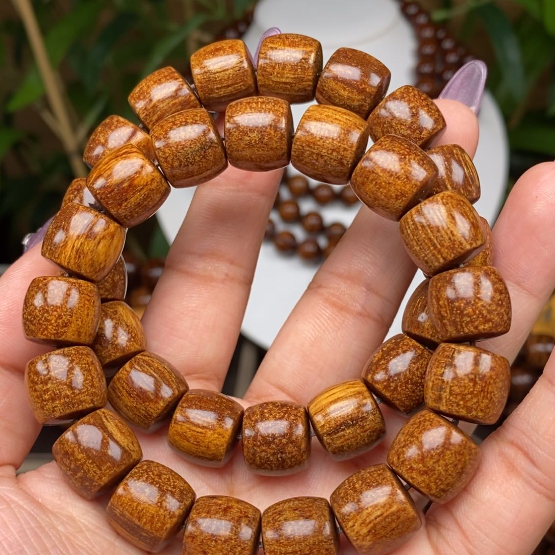 贡木手串/手链贡木1213黄金雪花龙金丝