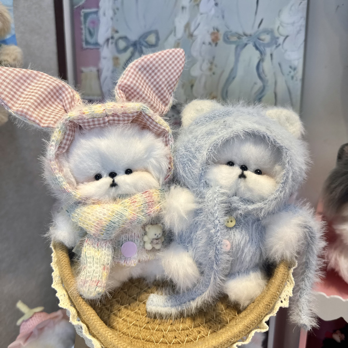 娃衣款~扭扭棒小狗小兔成品