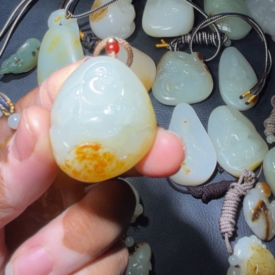 和田玉挂件未镶嵌如**愿