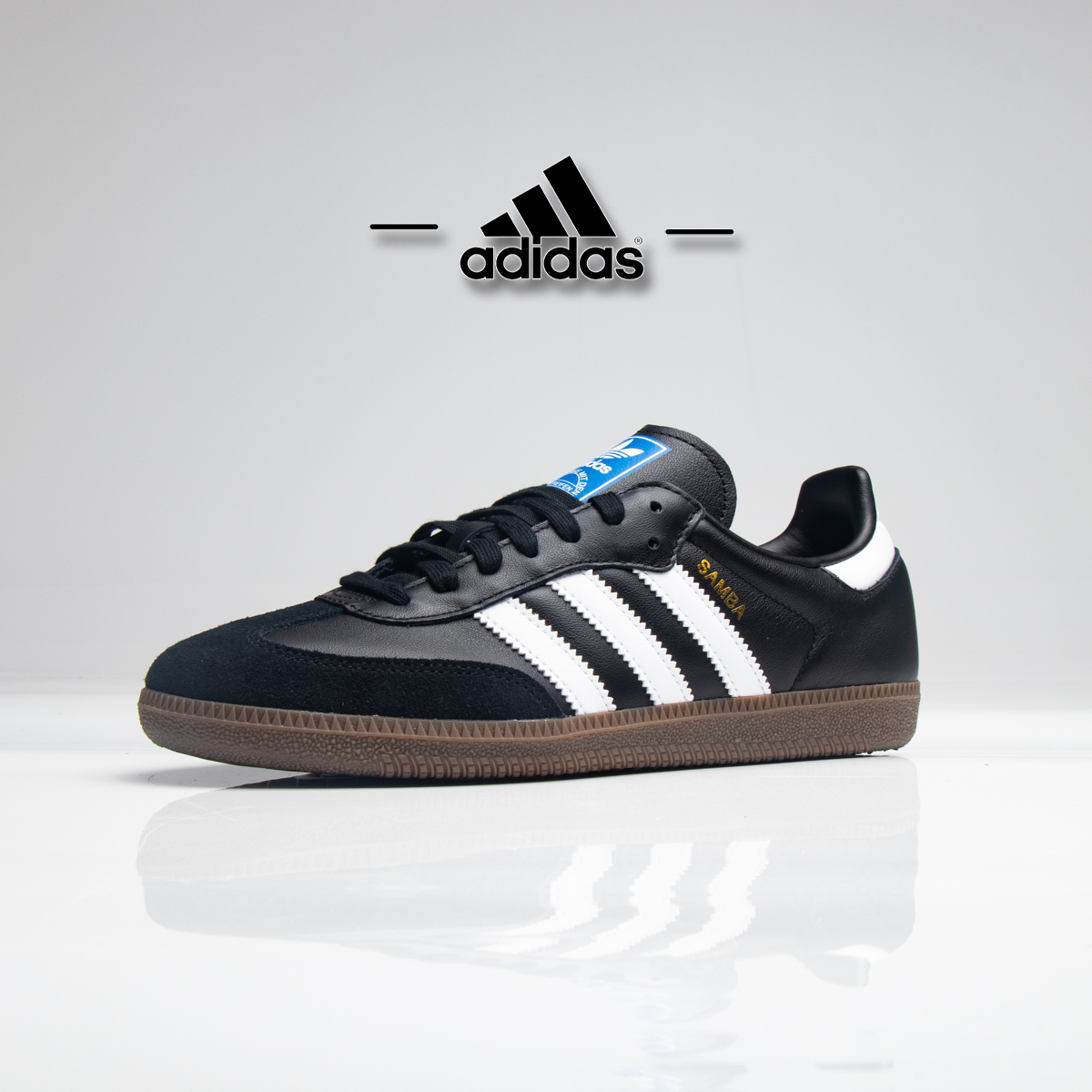 adidas/阿迪达斯简约板鞋中性SAMBA OG德训鞋运动休闲鞋【流光风】