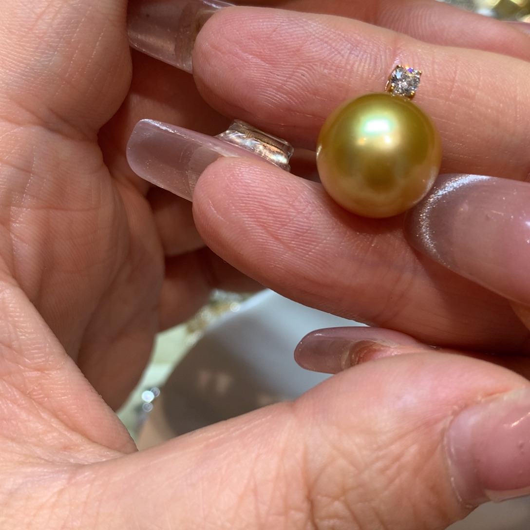 海水珍珠颈饰14K金镶嵌
