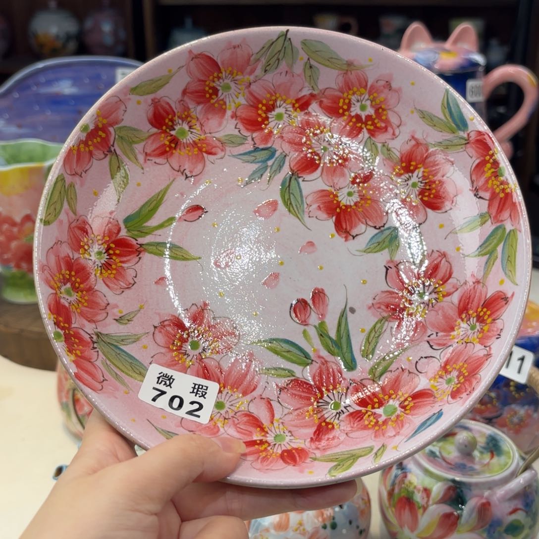 朱*茜景德镇手绘高温釉下彩陶瓷茶具