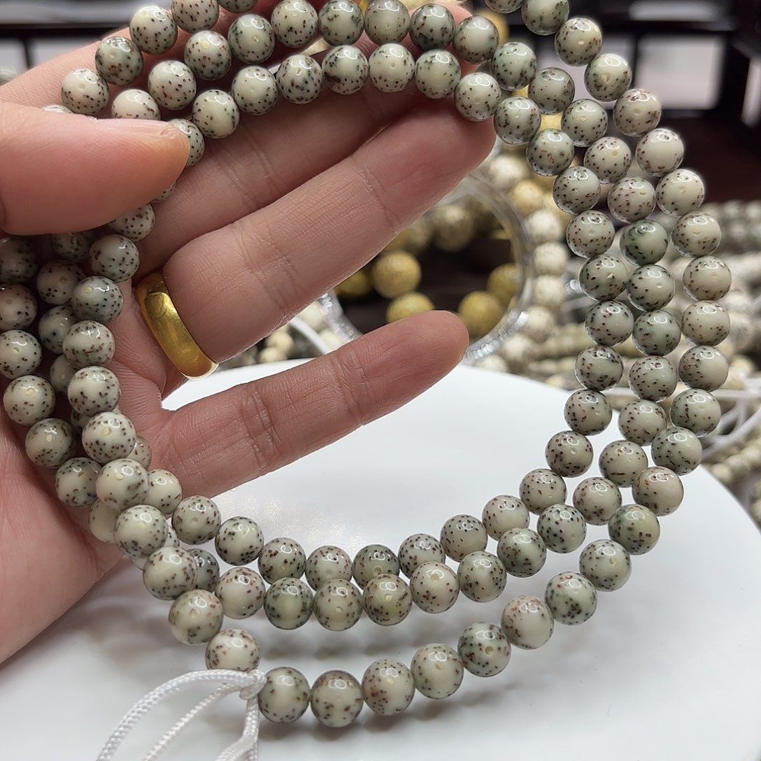 手串星月菩提8龙蛋果冻一线天大留白