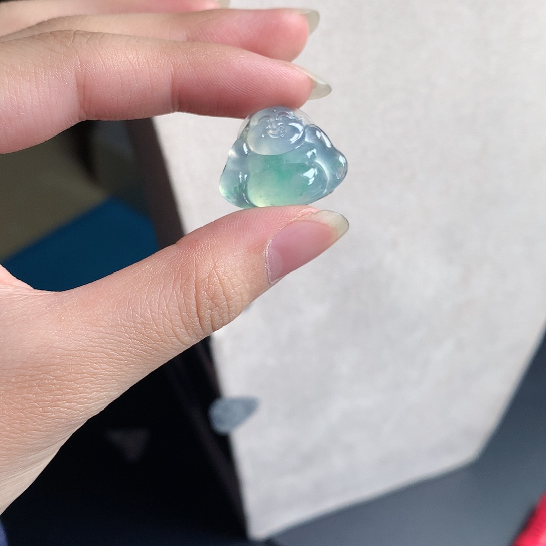 翡翠裸石缅甸天然A货翡翠冰种佛公