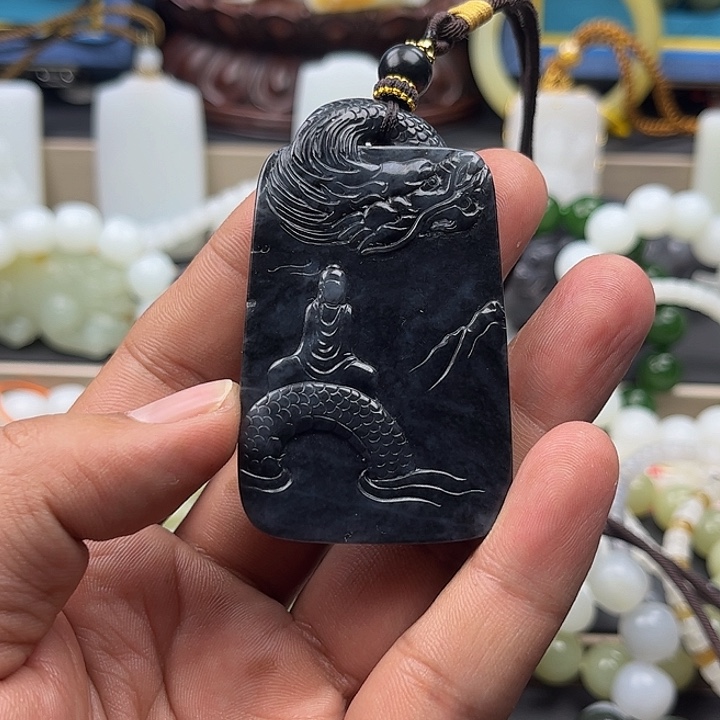 和田玉吊坠(不含链)未镶嵌魅****轮