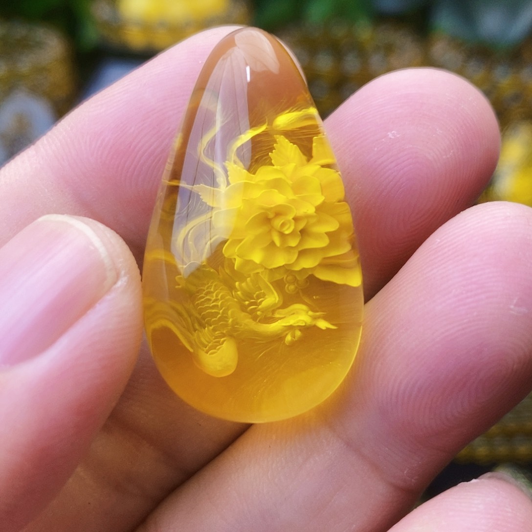 【闪购商品】金珀吊坠(不含链)未镶嵌