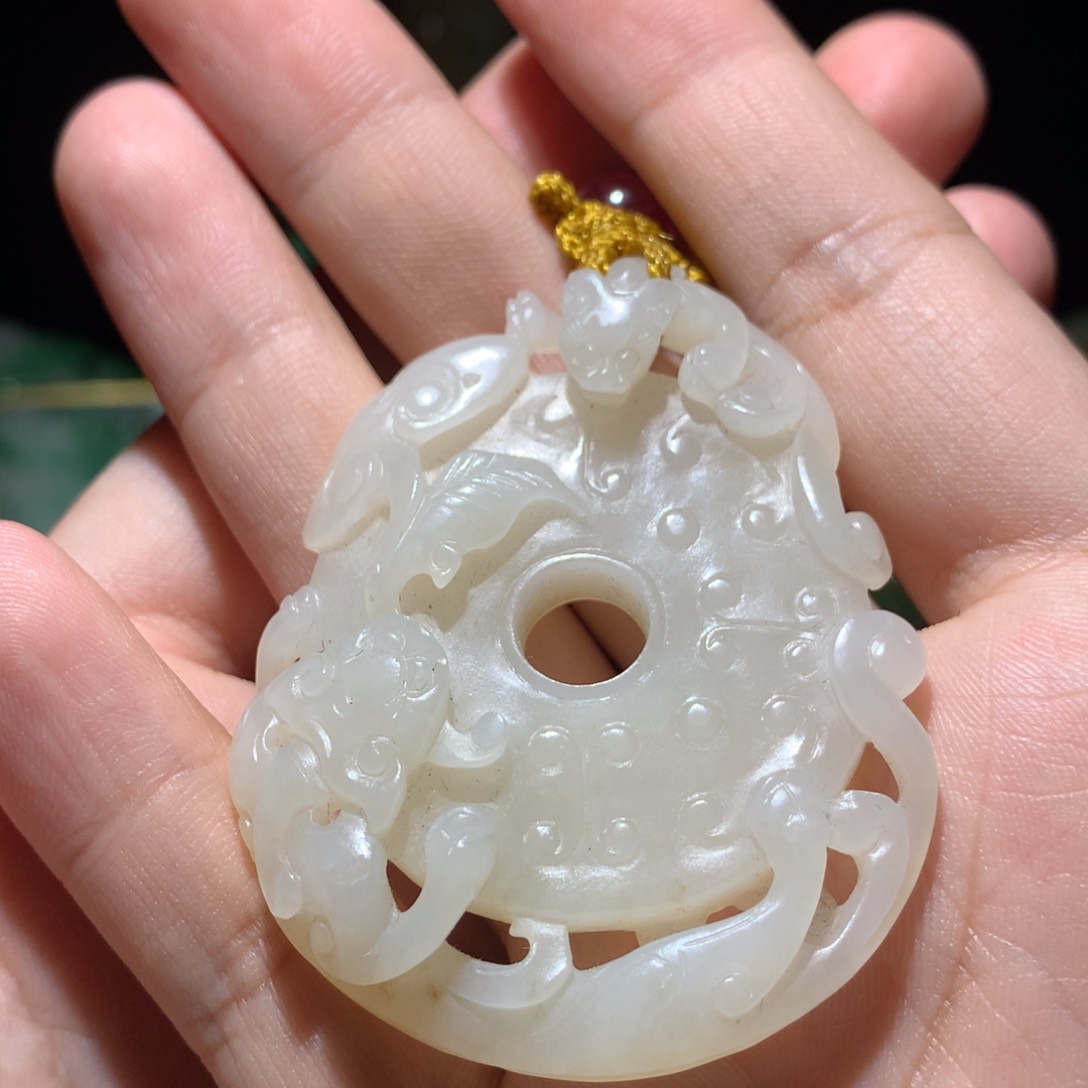 和田玉（糖玉）挂件未镶嵌知****9