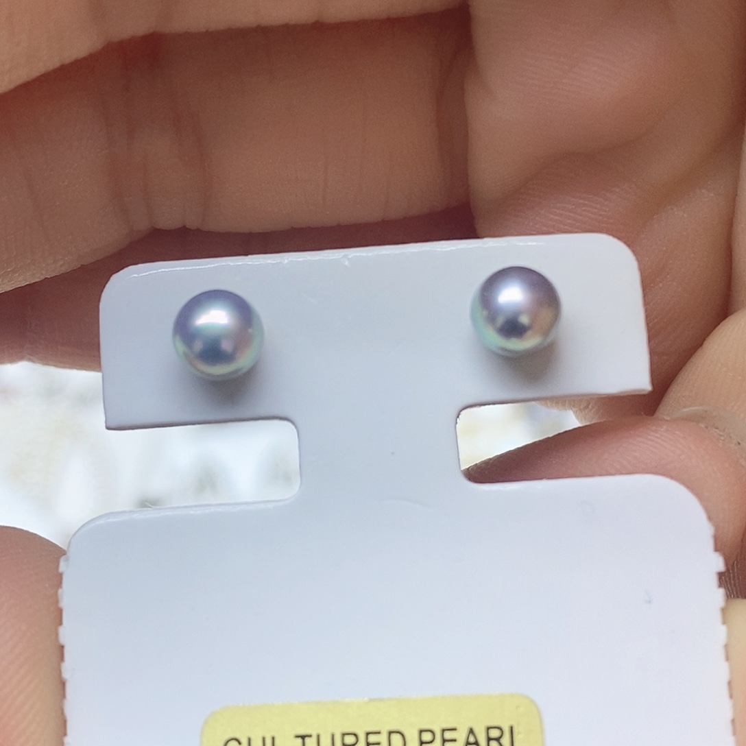 耳钉淡水珍珠未镶嵌