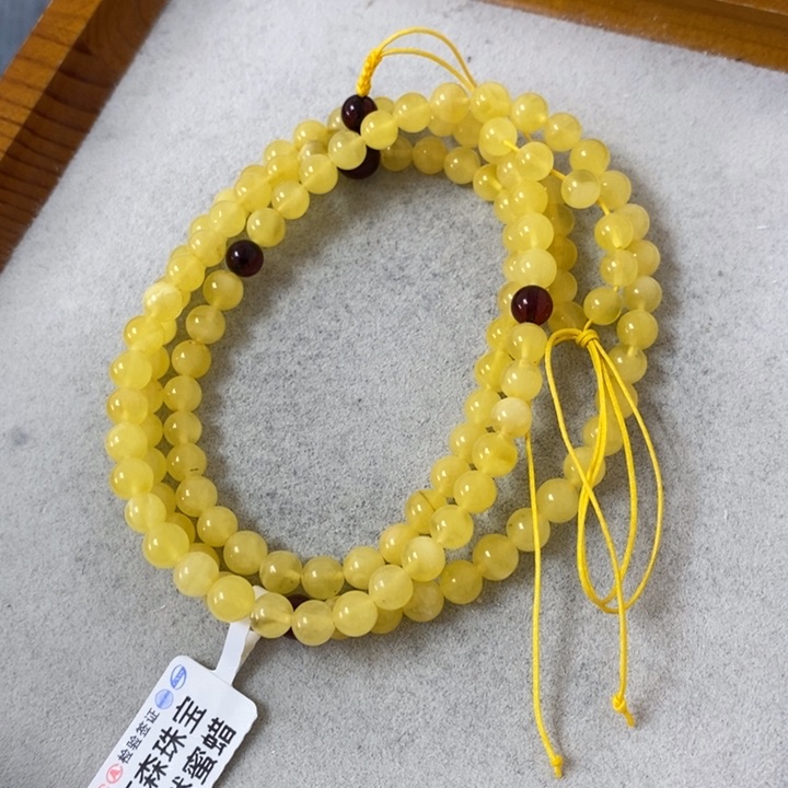 未镶嵌蜜蜡裸石串