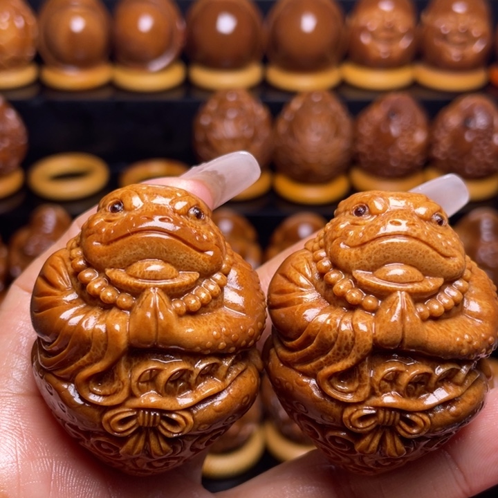 橄榄核把件刁*?橄榄雕刻