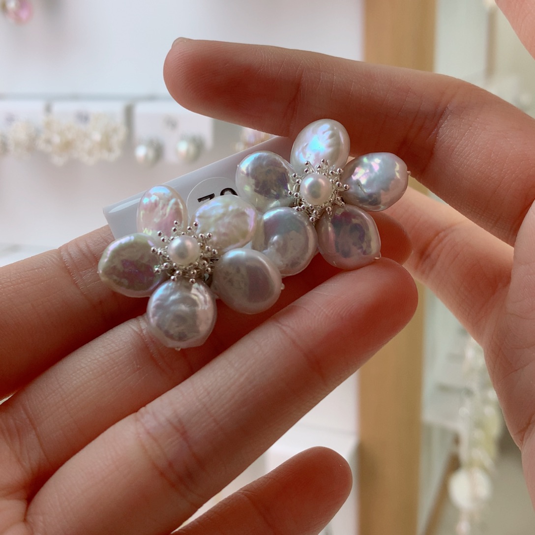 未镶嵌耳饰淡水珍珠