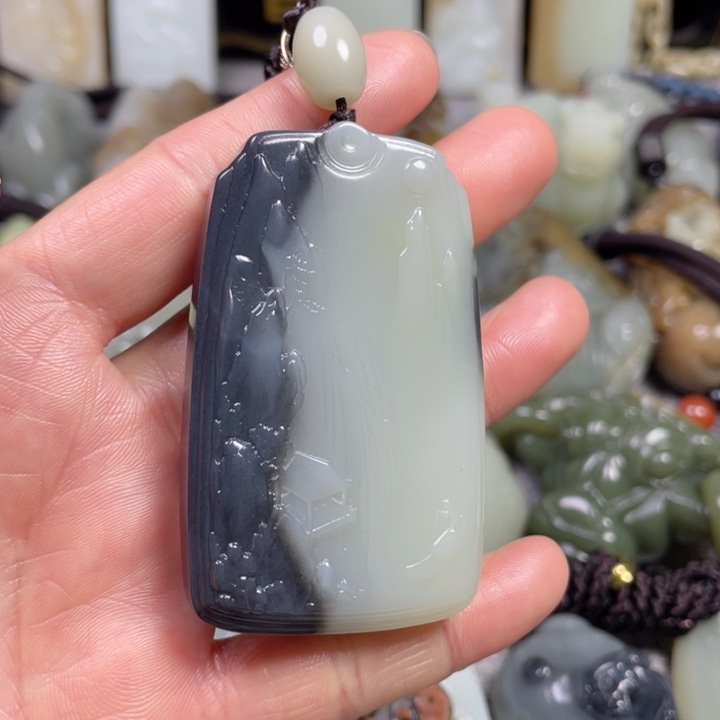 和田玉未镶嵌挂件