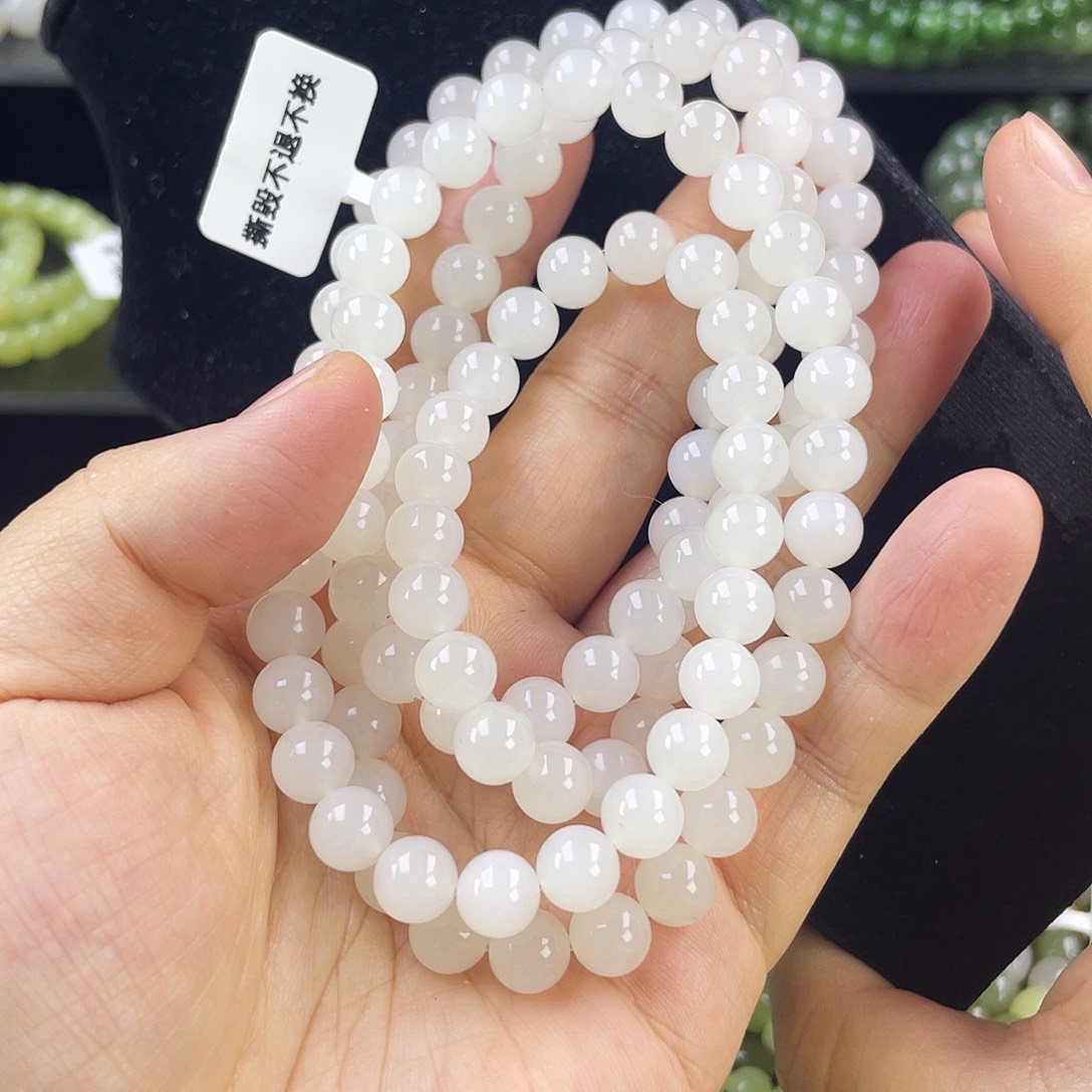 和田玉未镶嵌手链