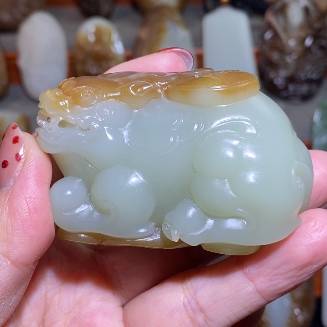 未镶嵌和田玉（糖玉）把件用****5