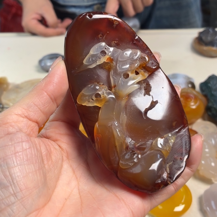 玛瑙/玉髓未镶嵌吊坠(不含链)