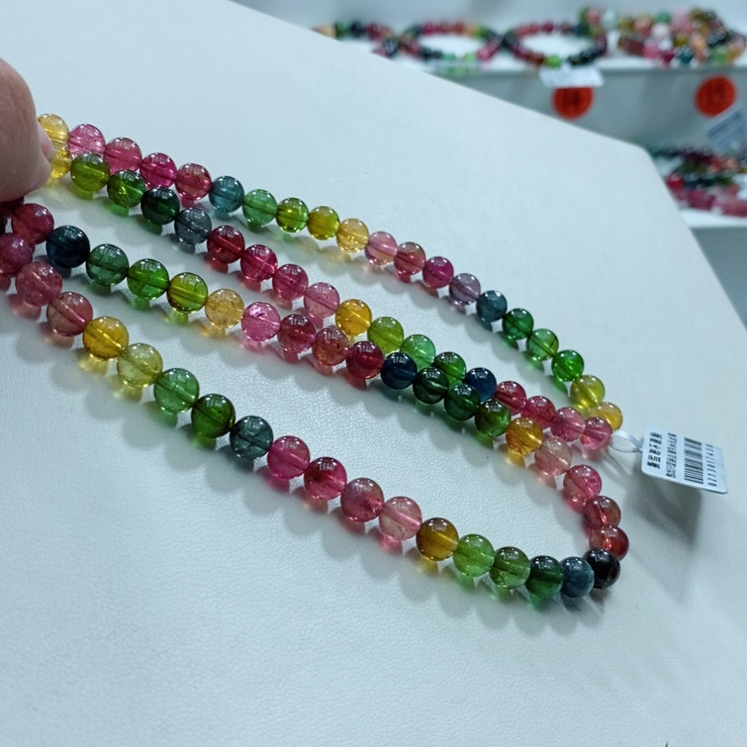 碧玺手链未镶嵌家****9碧玺