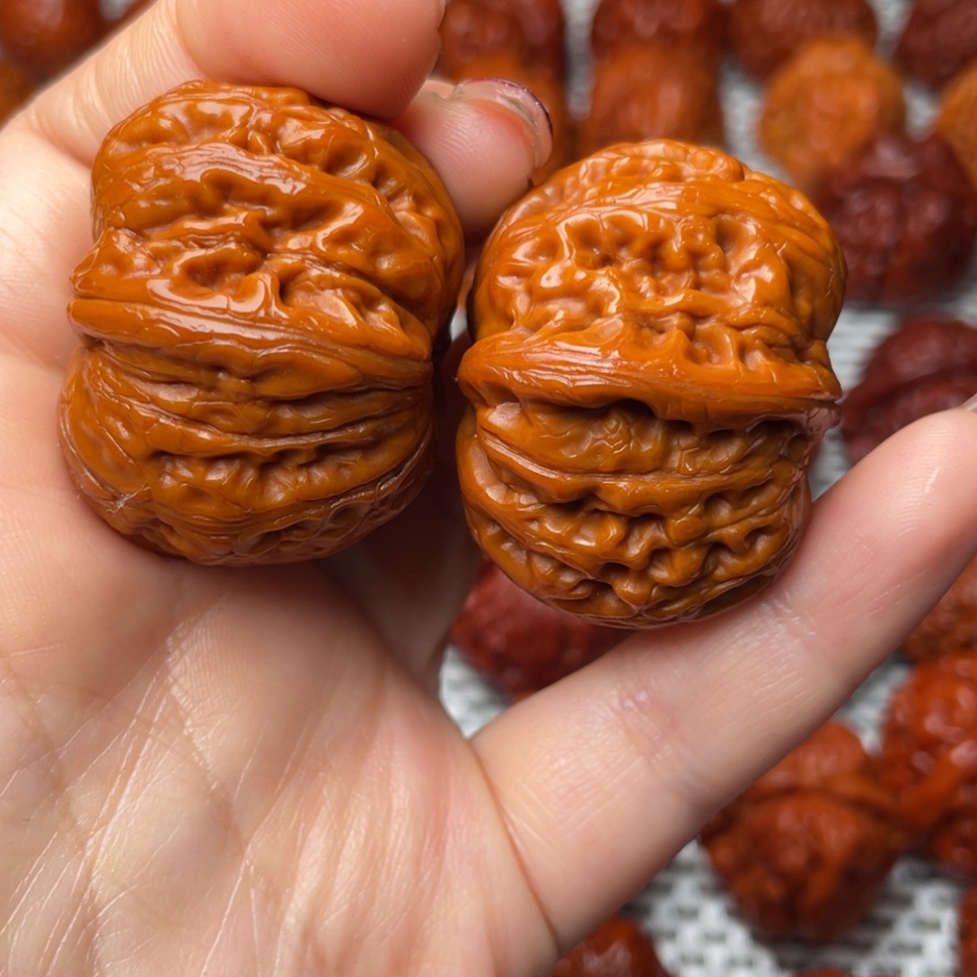 桃核吊坠文玩核桃 手把件 元宝 40