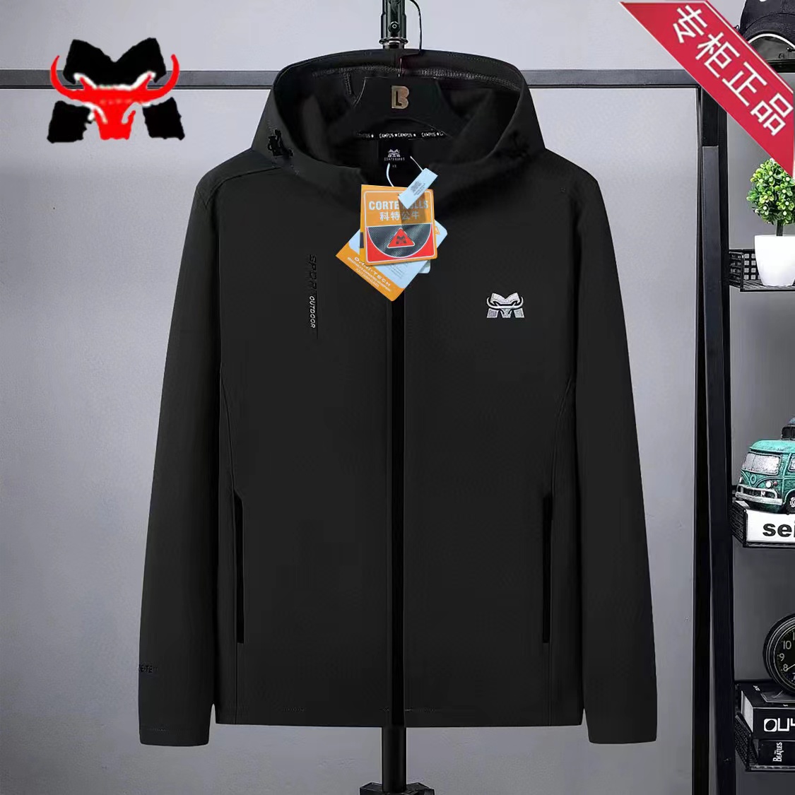 211户外冲锋软壳加绒连帽夹克外套秋