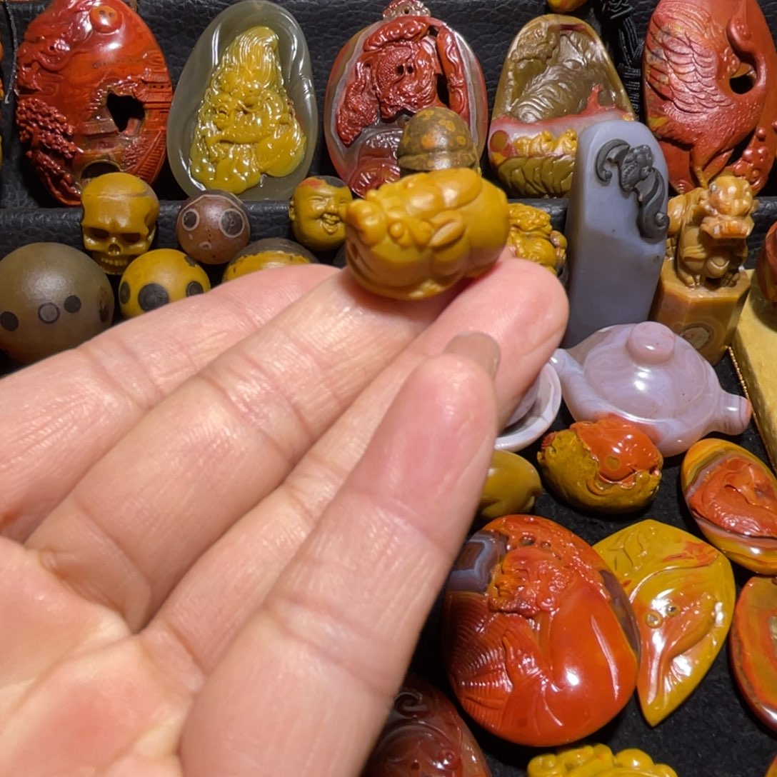 玛瑙/玉髓合金颈饰
