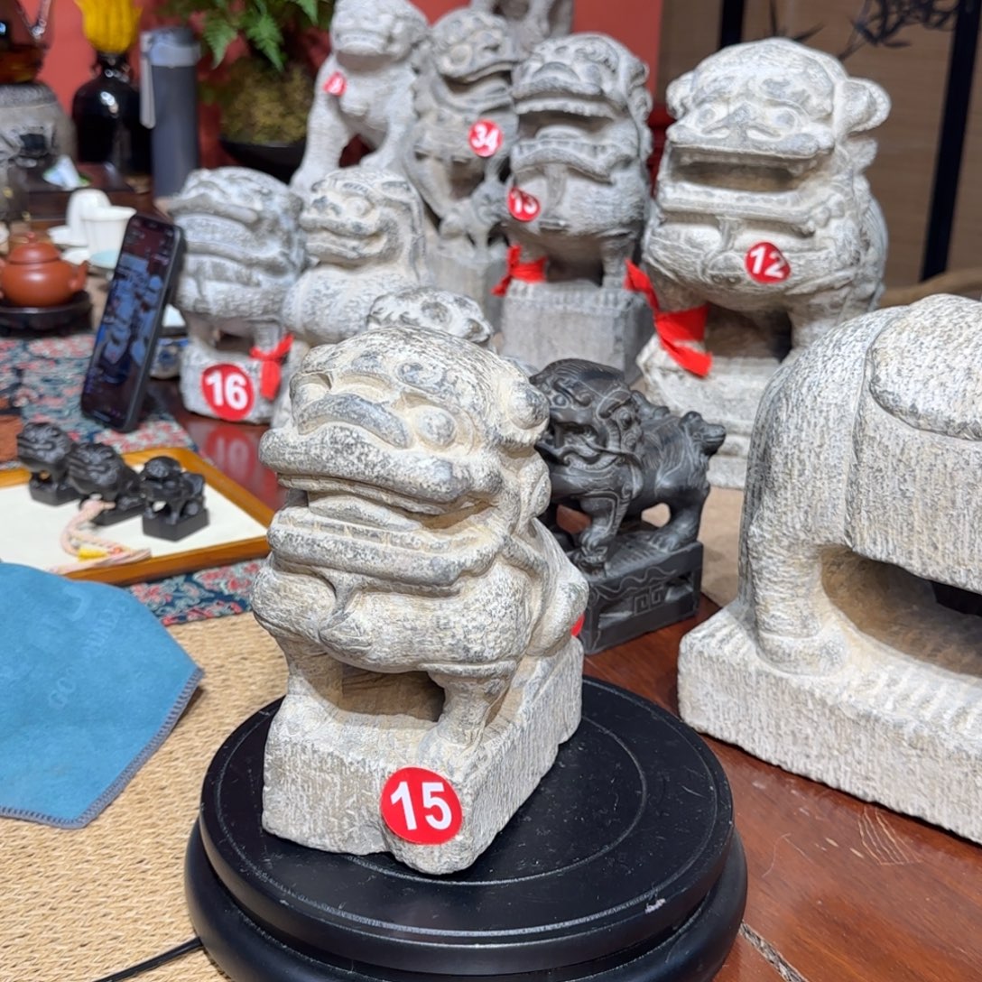 石材天然青石石雕圆青石石雕