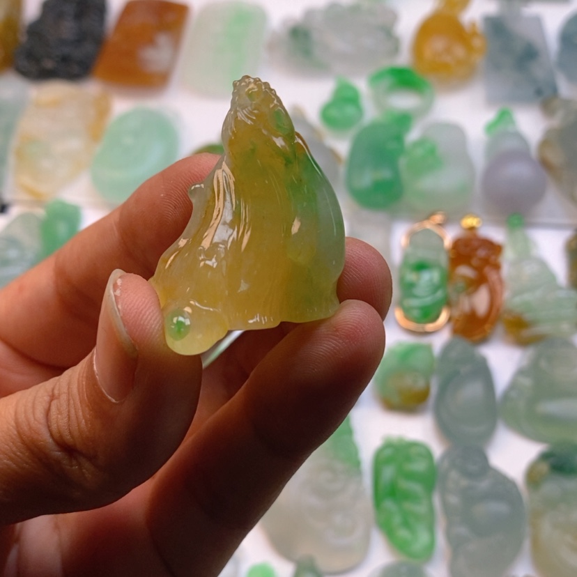 【闪购商品】翡翠颈饰未镶嵌木*三莲蓬