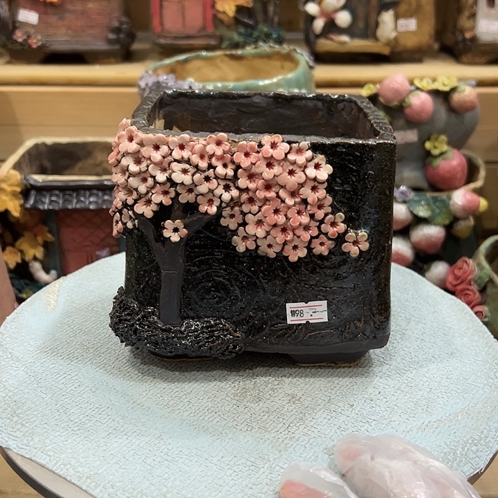 陶然微瑕多肉花盆百搭