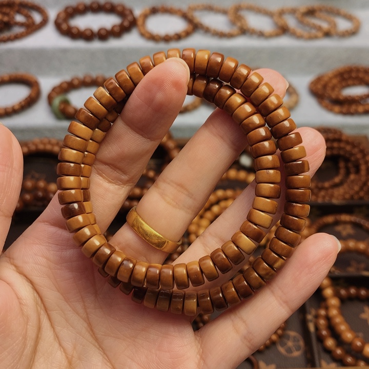 果皮天然库克精挑药片4*7双圈男女通用手串