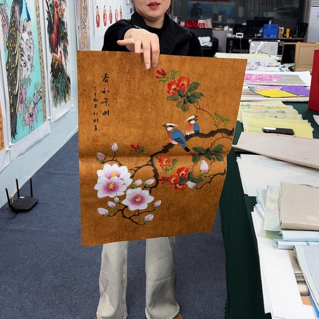 国画宣纸国画纯手绘作品