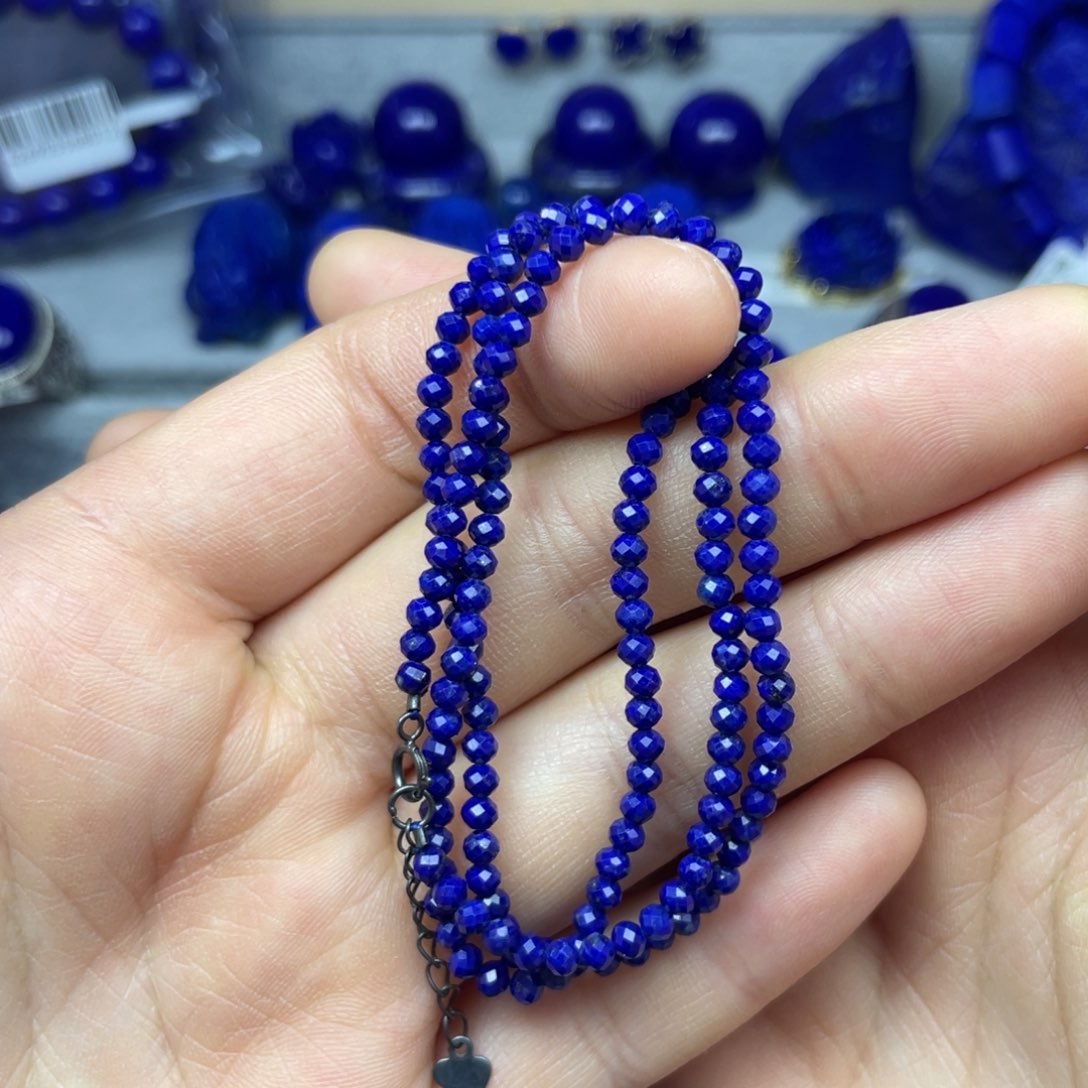 青金石锁骨链未镶嵌