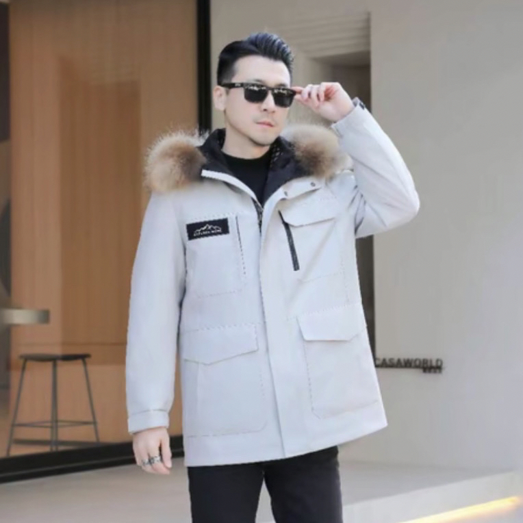 情侣款，中长款派客服(送护毛衬