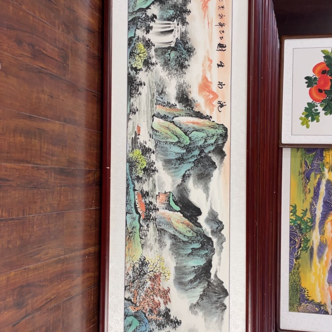 国画带框尺寸48*163厘米