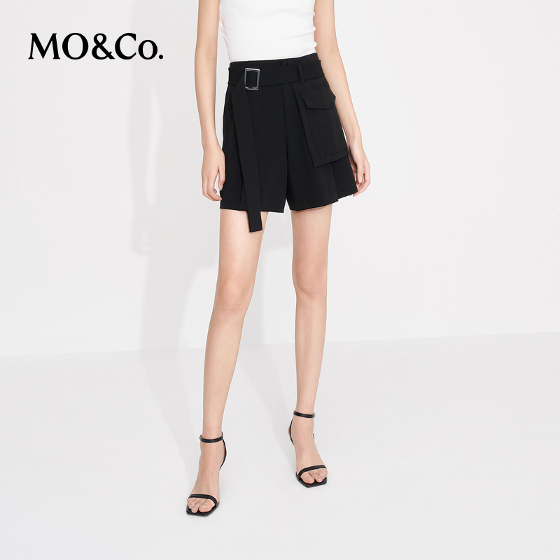 【赵老板专属】MOCO夏贴袋A字短裤附腰带腰包MBC2SOTT29