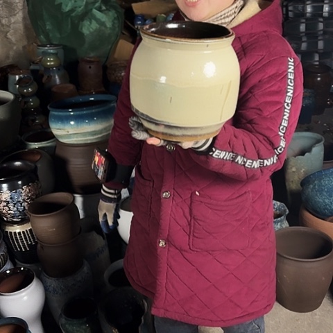 口19高20瑕疵盆子 