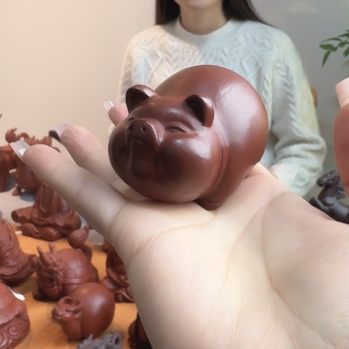 紫砂茶宠福猪茶宠