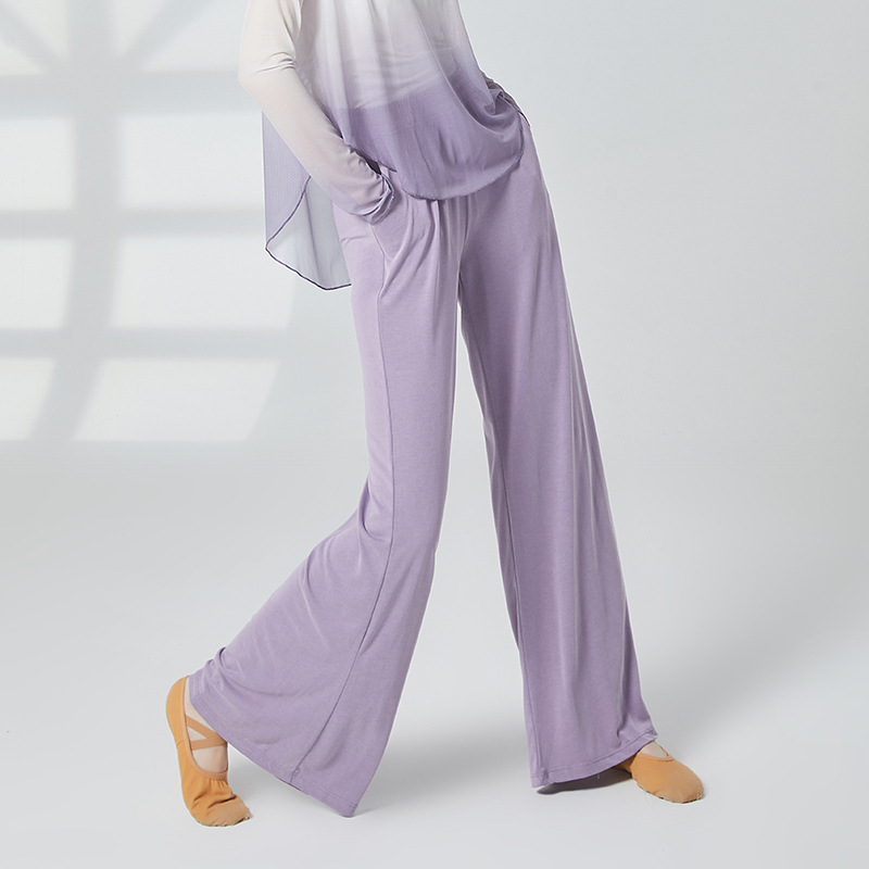 YoYo古典舞服阔腿直筒口袋裤子女成人舞蹈服形体训练裤子春新款